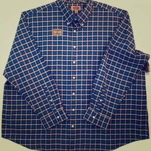 The Foundry Supply Co. blue plaid button down